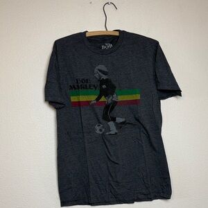Bob Marley Charcoal Graphic T-Shirt